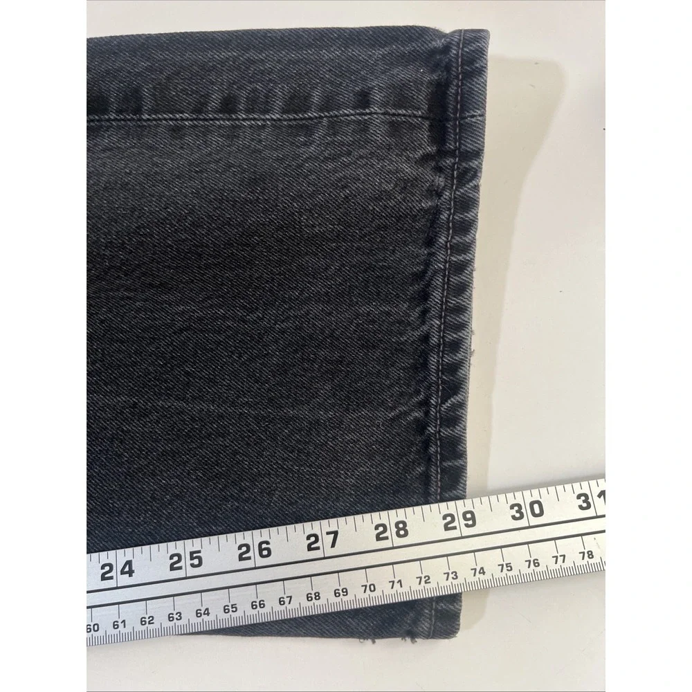 Vintage Levi 501 Jeans 2000's Denim Black Buttonfly Size 40x32‎